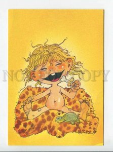 3179442 laughing boy Turtle old postcard