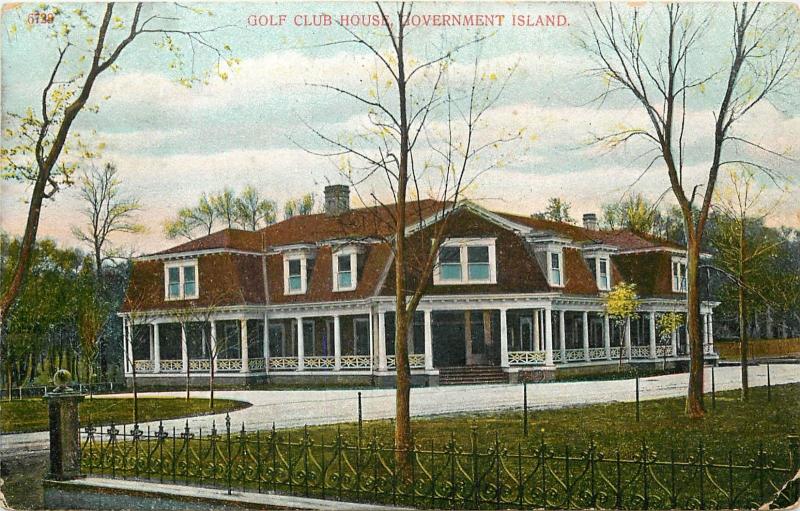 c1907 Postcard; Golf Club House, Government Island OR Multnomah County Posted