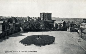 VINTAGE POSTCARD PANORAMIC VIEW OF DURHAM CASTLE FROM THE CATHEDRAL c. 1920s