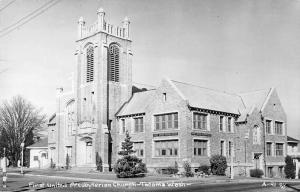 Tacoma Washington United Presbyterian Church Real Photo Antique Postcard K13648