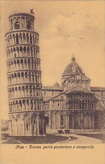 Italy Pisa Duomo Parte Posteriore E Campanile