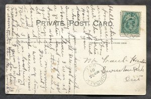 dc863 - DUNDALK Ontario 1908 Town Hall