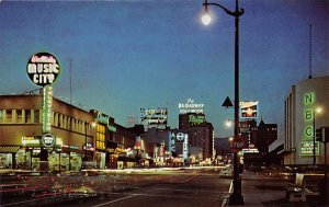 Vine Street from Sunset Boulevard Hollywood California  