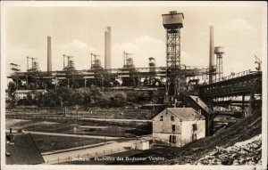 Bochum Germany Blast Furnace Industry Hochofen c1910s Real Photo Postcard