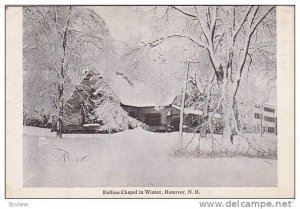 Rollins Chapel in Winter, Hanover, New Hampshire, PU-1925