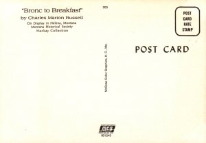 Bronc to Breakfast,Charles Marion Russell Western Painting