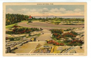ME- Acadia National Park. Cadillac Mountain Summit Circle