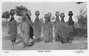 US5434 water carries woman  types folklore real photo sudan africa