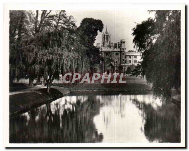 Postcard Modern Cambridge St cohns college and Rinter cambridge