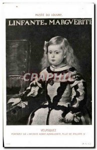 Old Postcard Louvre Museum L & # 39infante Marie Marguerite Velasquez daughte...