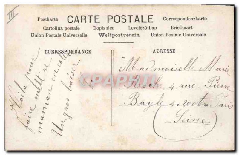 Old Postcard Fantasy Flowers Woman Correspondence Hative