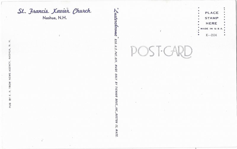 St. Francis Xavier Church Nashua New Hampshire