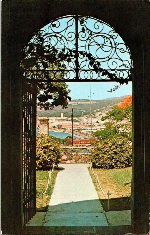 St. Thomas US Virgin Islands Charlotte Amalie Bluebeards Tower Vintage Postcard 