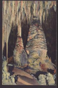 Staglamites,Sun Temple,Carlsbad Caverns,NM Postcard