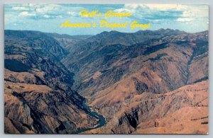 Satan's Throne of Hell's Canyon Gorge   Idaho   Postcard