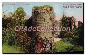 Postcard Provins Old Tower In Construction