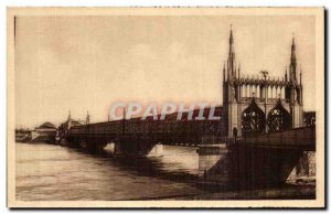 Old Postcard Strasbourg Pont Du, Iron On The Rhine