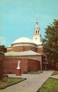 VINCENNES, IN Indiana    BISHOP SIMON BRUTE LIBRARY    Chrome Postcard