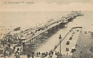 BRIGHTON SUSSEX ENGLAND~THE MARINE PALACE PIER PHOTO POSTCARD