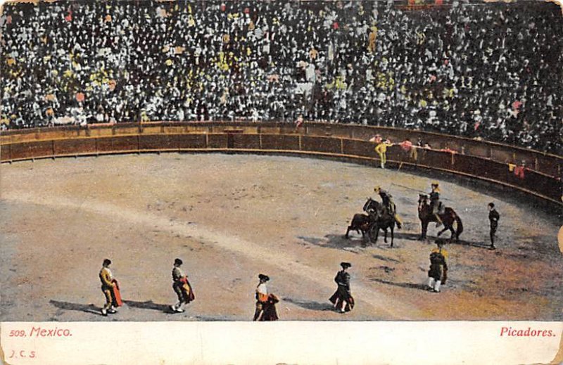 Picadores Tarjeta Postal Bullfighting Unused 