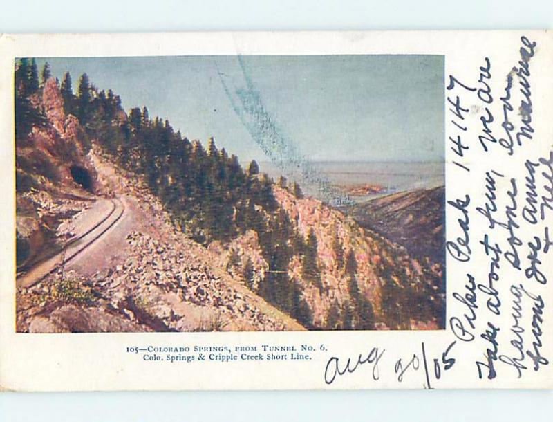 Pre-1907 CRIPPLE CREEK SHORT LINE Colorado Springs CO A1572