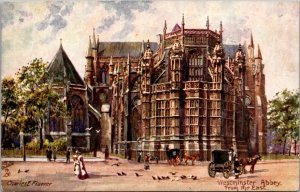 Westminster Abbey from the East, Tuck 7033 Vintage Postcard Y65