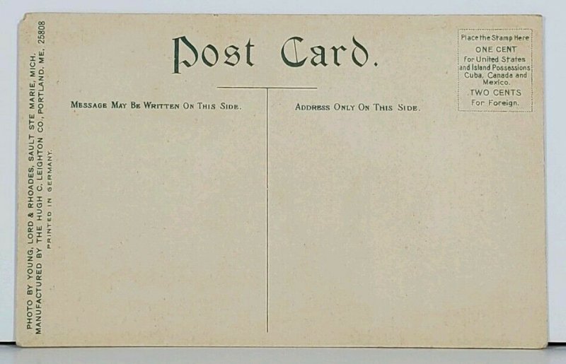 Michigan Sault Ste Marie Loretto Academy c1910 Postcard J16