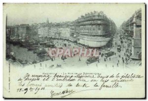 Old Postcard Marseille Rue de la Republique