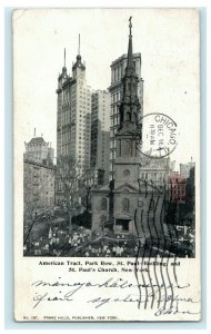 1902 American Tract St. Paul's Church New York Chicago Illinois Postcard 