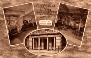 England London Russell Square National Hotel Showing Entrance Hall and Lounge...