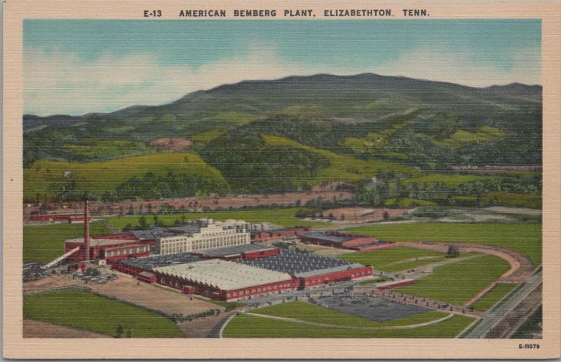 Postcard American Bemberg Plant Elizabethton TN