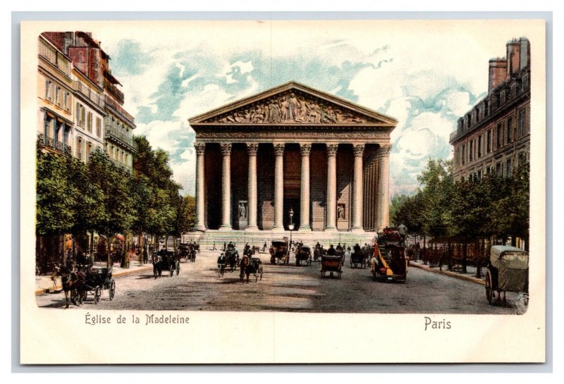 Eglise de la Madeleine Church Paris France UNP UDB Postcard C19