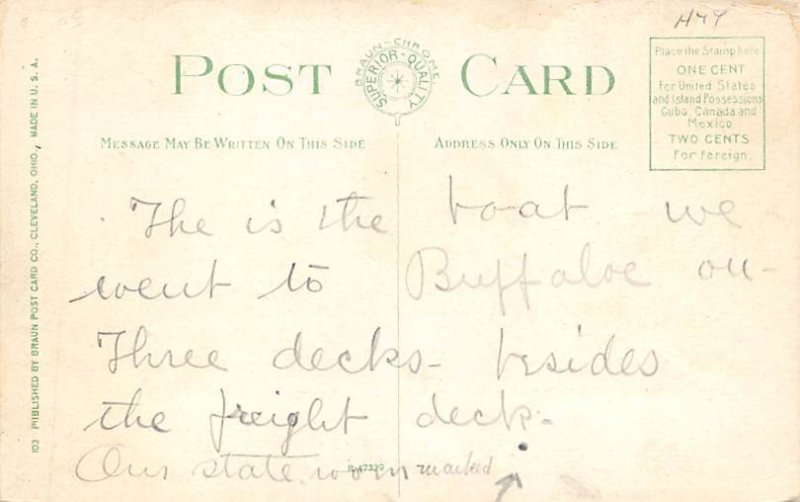 Str SEE AND BEE Largest and most Costly Steamer C & B Line Ship 