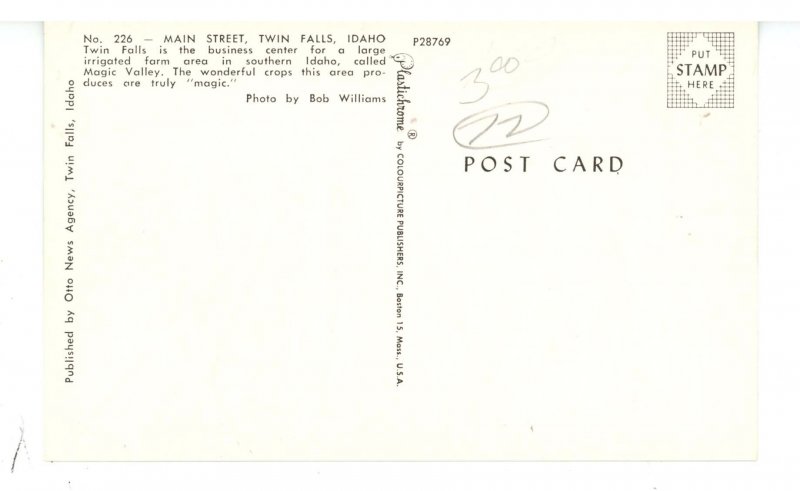 ID - Twin Falls. Main Street ca 1955