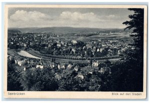 c1920's View Of The Saarbrucken Stadium Germany Posted Antique Postcard