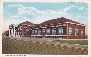 On Union Pacific System Station Green River Wyoming 1932
