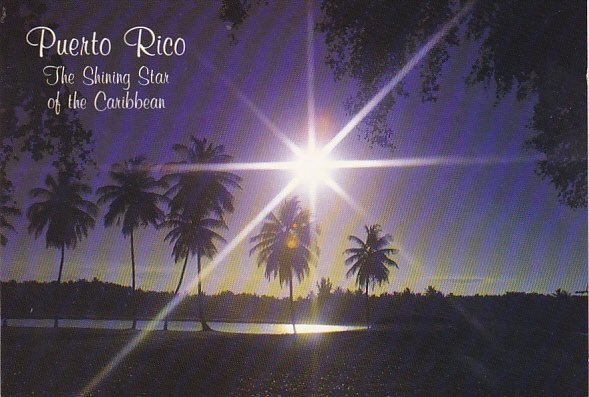 Puerto Rico Shining Star Over Beach