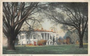 THE HERMITAGE MANSION SAVANNAH GEORGIA BLACK AMERICANA POSTCARD (c. 1915)