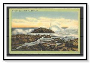 New Hampshire, Hampton Beach - Surf & Rocks - [NH-089]