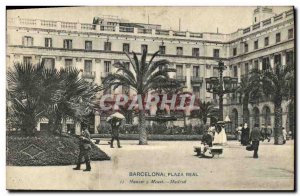 Old Postcard Barcelona Plaza Real Hauser y Menet