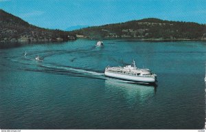 Ferry , Active Pass , B.C., Canada , 50-60s