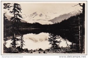 Alaska Auk Lake and Mendenhall Glacier Reflection Real Photo