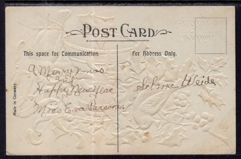 Christmas Greeting Birds Bell BIN