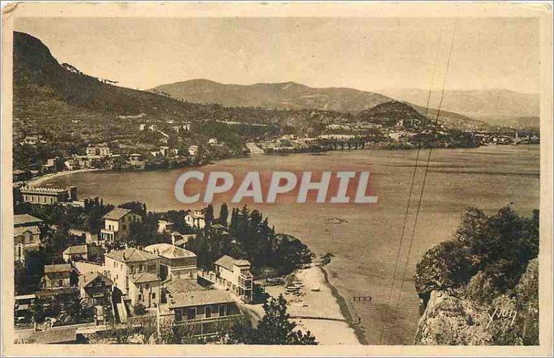 Old Postcard French Riviera Theoule sur Mer Alpes Maritimes Panoramic Bay and...