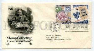 484825 USA 1986 First Day COVER Stamp collector President Franklin Roosevelt