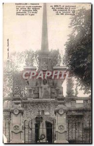 Old Postcard Bazeilles Ossuary C is a crypt built debris Army War of 1870