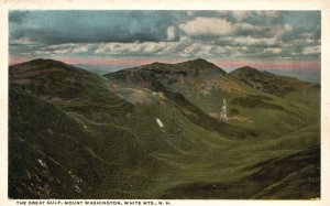 Vintage Postcard 1920's The Great Gulf Mount Washington White Mts. New Hampshire