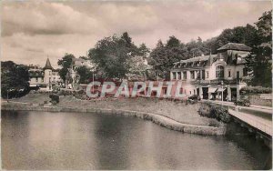 'Old Postcard Bagnoles de l''Orne A corner of Lake Casino des Thermes'