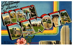 Greetings from North Dakota    LARGE LETTER