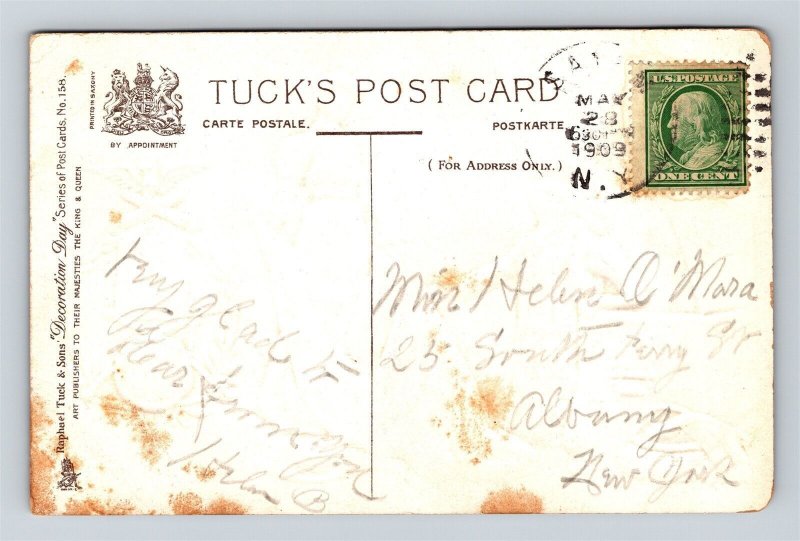 1908 Decoration Day Their Memory Shines O'er The Land Tuck Embossed Postcard